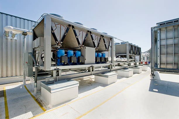 Rooftop HVAC refrigeration units